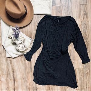 Grey White House Black Market Top